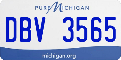 MI license plate DBV3565