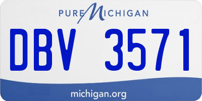 MI license plate DBV3571