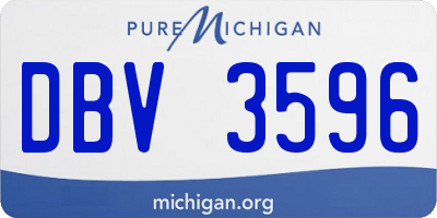 MI license plate DBV3596