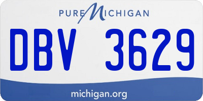 MI license plate DBV3629