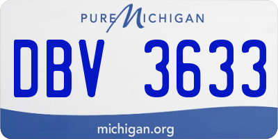 MI license plate DBV3633