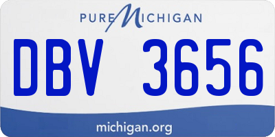 MI license plate DBV3656