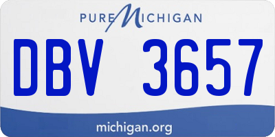 MI license plate DBV3657