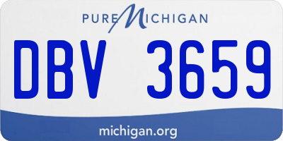 MI license plate DBV3659