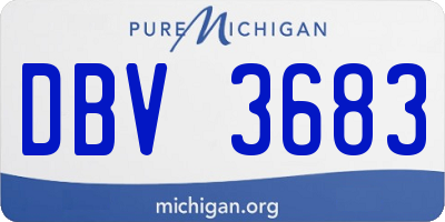 MI license plate DBV3683