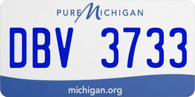 MI license plate DBV3733