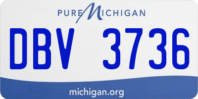 MI license plate DBV3736