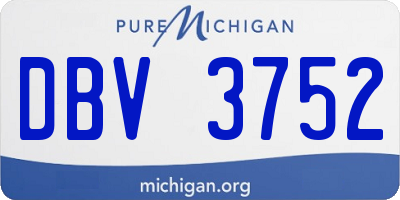 MI license plate DBV3752