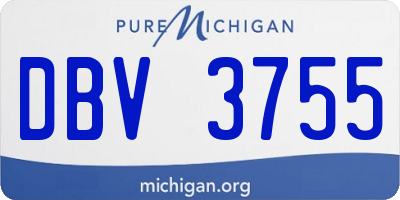 MI license plate DBV3755