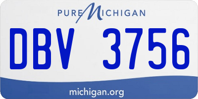 MI license plate DBV3756