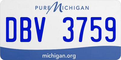 MI license plate DBV3759