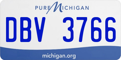 MI license plate DBV3766
