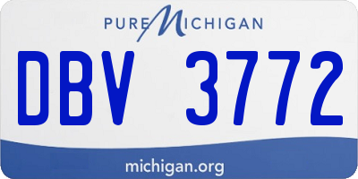 MI license plate DBV3772