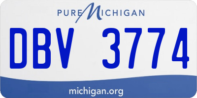 MI license plate DBV3774