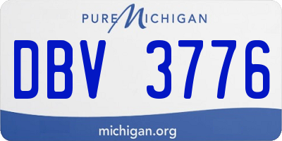 MI license plate DBV3776