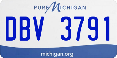 MI license plate DBV3791