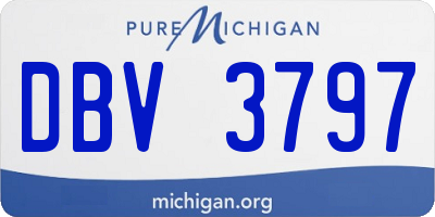 MI license plate DBV3797