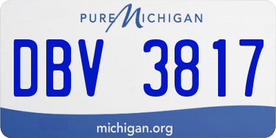 MI license plate DBV3817