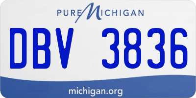 MI license plate DBV3836