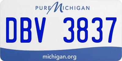 MI license plate DBV3837