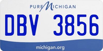 MI license plate DBV3856