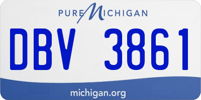 MI license plate DBV3861