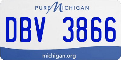 MI license plate DBV3866
