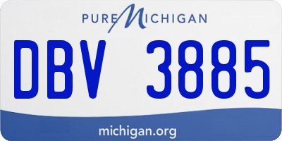 MI license plate DBV3885