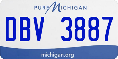 MI license plate DBV3887