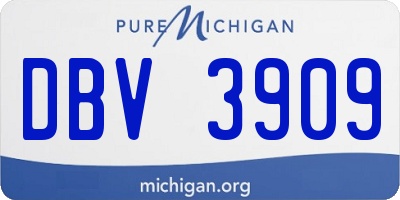 MI license plate DBV3909