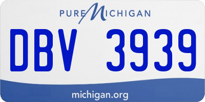 MI license plate DBV3939