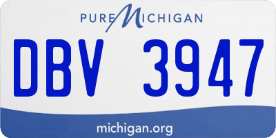 MI license plate DBV3947