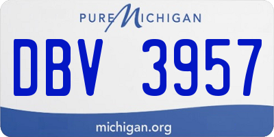 MI license plate DBV3957