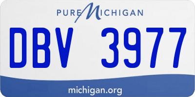 MI license plate DBV3977