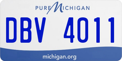 MI license plate DBV4011