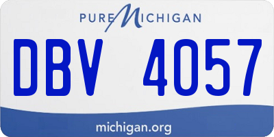 MI license plate DBV4057