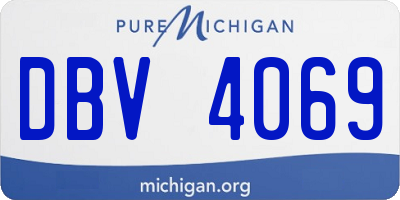 MI license plate DBV4069