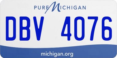 MI license plate DBV4076
