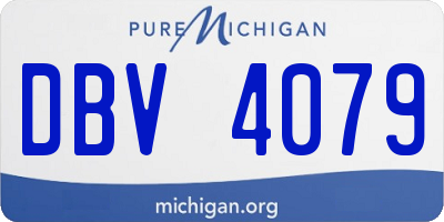 MI license plate DBV4079
