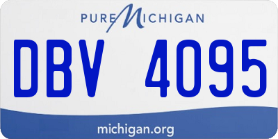 MI license plate DBV4095