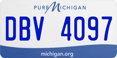 MI license plate DBV4097