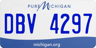 MI license plate DBV4297