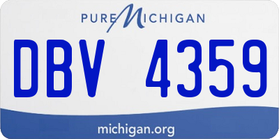 MI license plate DBV4359