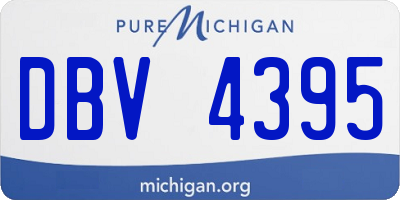 MI license plate DBV4395