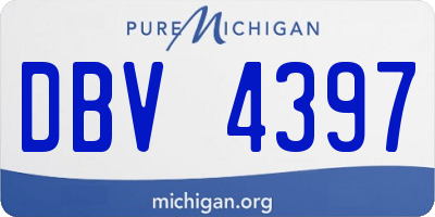 MI license plate DBV4397