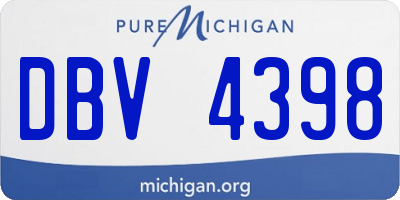 MI license plate DBV4398