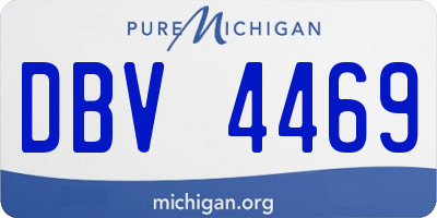 MI license plate DBV4469