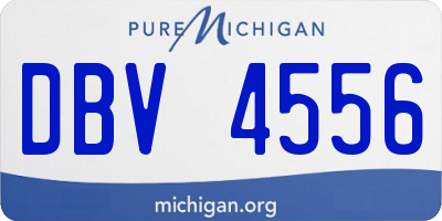 MI license plate DBV4556