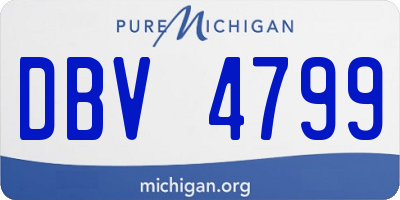 MI license plate DBV4799