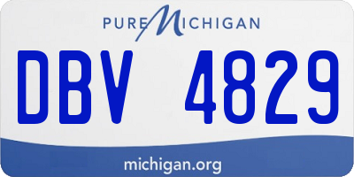 MI license plate DBV4829